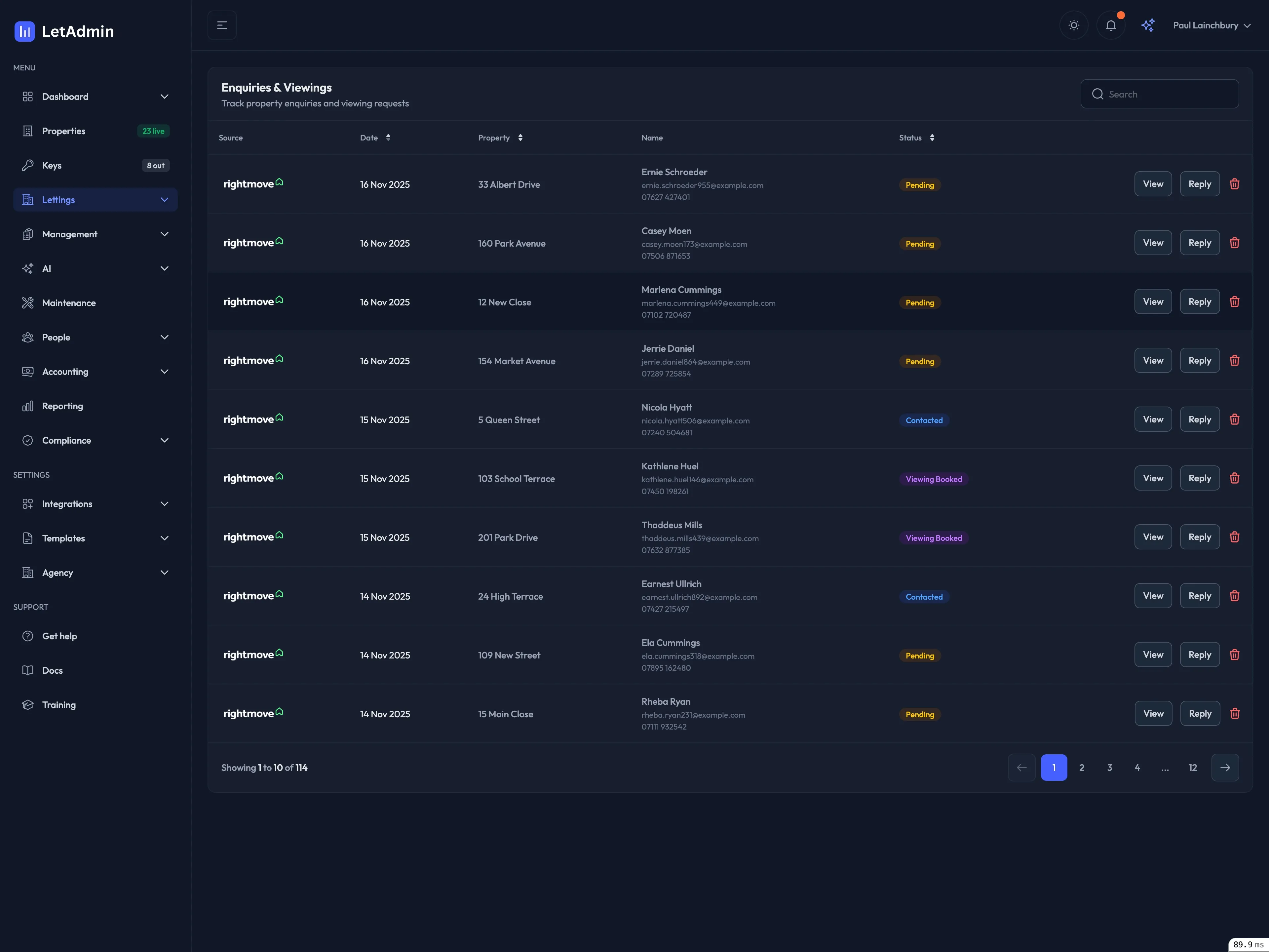 LetAdmin automation workflows